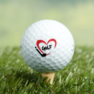 I Liebe Golf, Name des Geliebten, Text für Herz Golfball