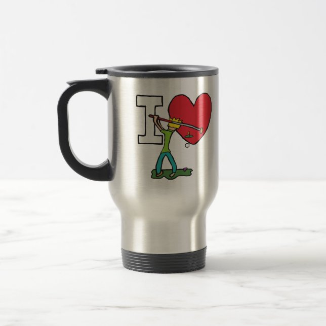 I Liebe Golf Reisebecher (Links)