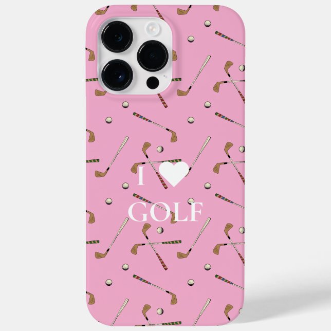 I Liebe Golf Rosa Case-Mate iPhone Hülle (Rückseite)