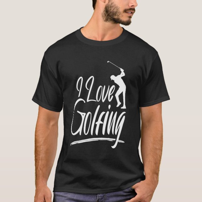 I Liebe Golfclub Golf Golfer Player T-Shirt (Vorderseite)