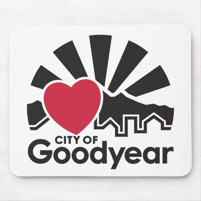 I Liebe Goodyear Mouse Pad Mousepad (Vorne)