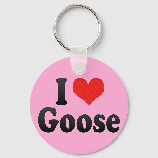 I Liebe Goose Schlüsselanhänger (Vorderseite)
