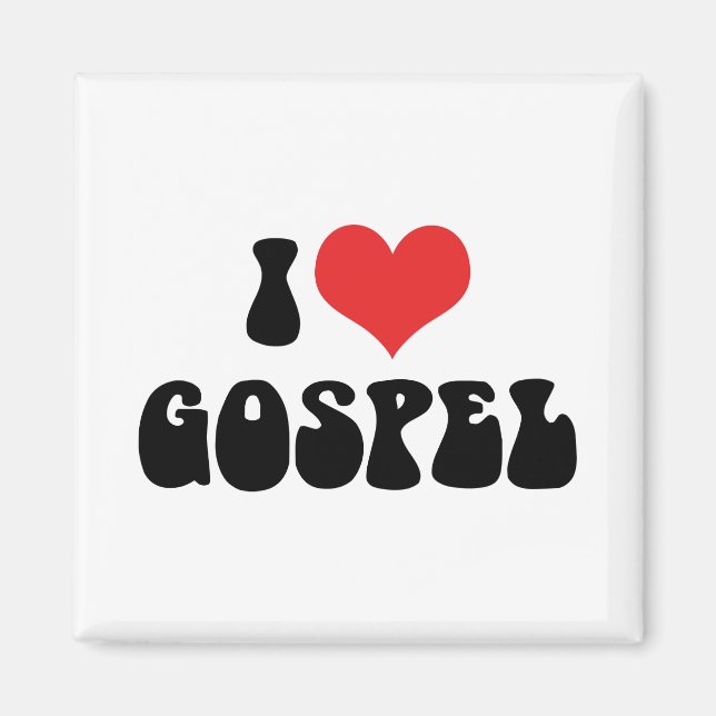 I Liebe Gospel Magnet (Vorne)