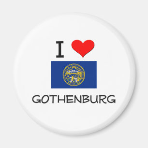 I Liebe Gothenburg Nebraska Magnet