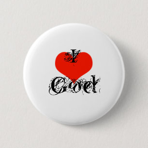 I Liebe-Gott Button