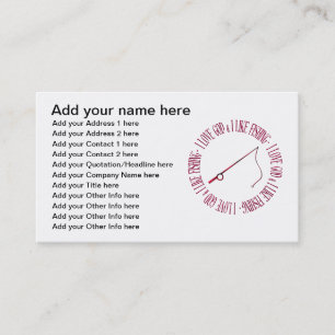 I Liebe Gott u. ich mögen fischen Visitenkarte