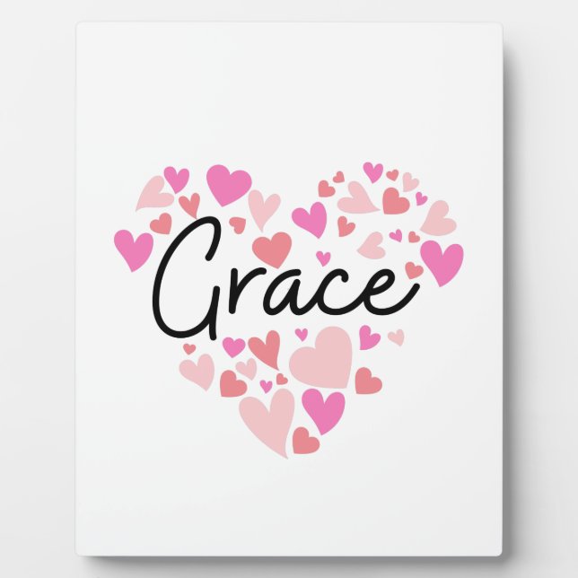 I Liebe Grace Fotoplatte (Vorderseite)