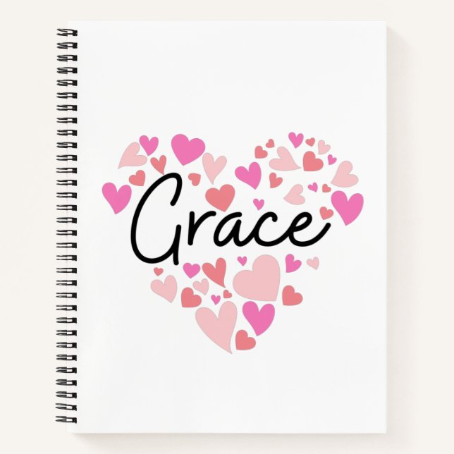 I Liebe Grace Notizbuch (Vorderseite)
