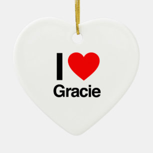 i Liebe gracie Keramik Ornament