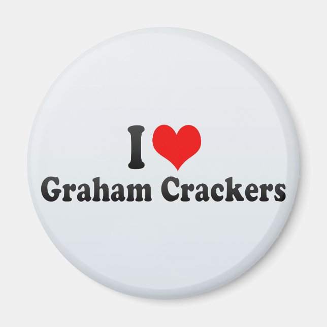 I Liebe Graham Crackers Magnet (Vorne)