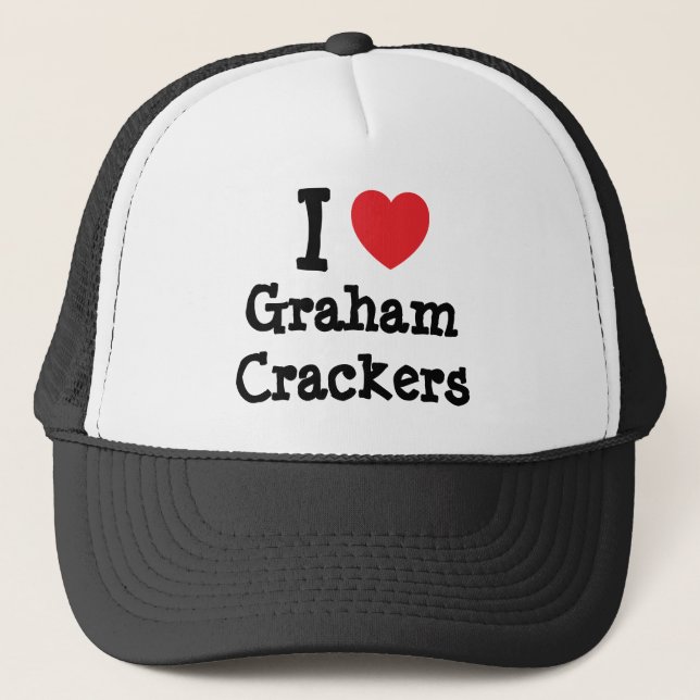 I Liebe Graham Crackers T - Shirt Truckerkappe (Vorderseite)