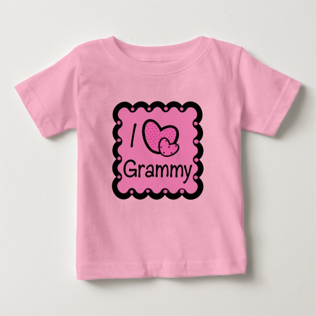 I Liebe Grammy niedlicher T - Shirt (Vorderseite)