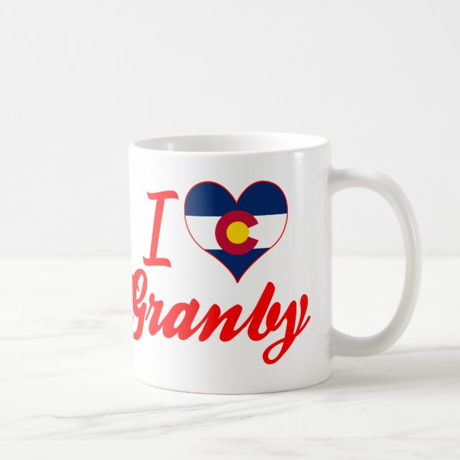I Liebe Granby, Colorado Tasse (Rechts)