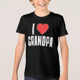 I Liebe GRANDPA Kinder T - Shirt - Geschenk für Gr