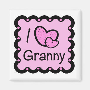 I Liebe Granny Niedlich T-Shirte Magnet