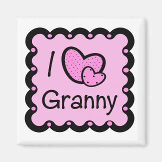 I Liebe Granny Niedlich T-Shirte Magnet