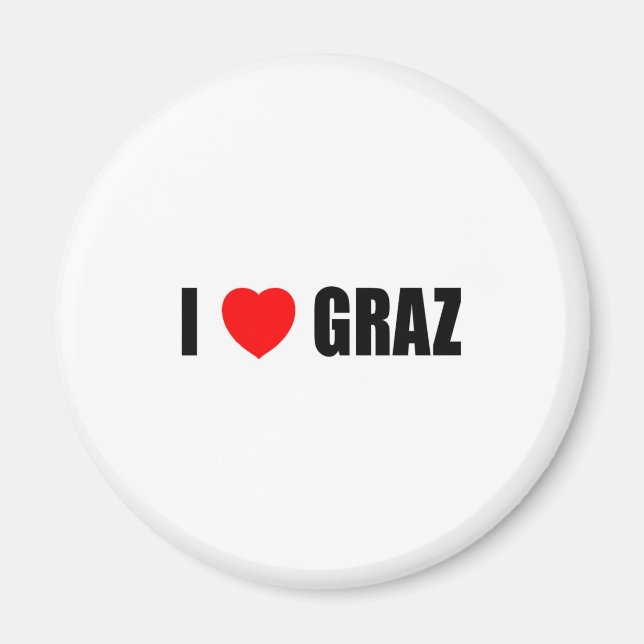 I Liebe Graz Magnet (Vorne)