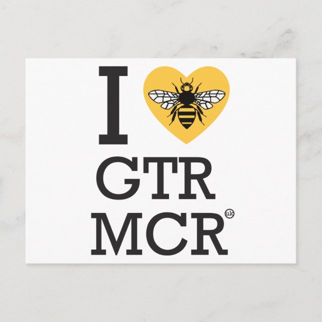 I Liebe Greater Manchester Postkarte (Vorderseite)