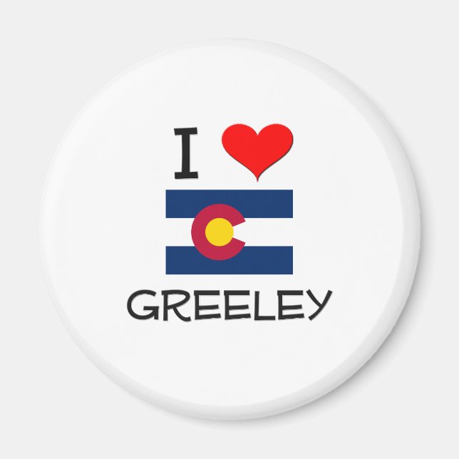 I Liebe GREELEY Colorado Magnet (Vorne)