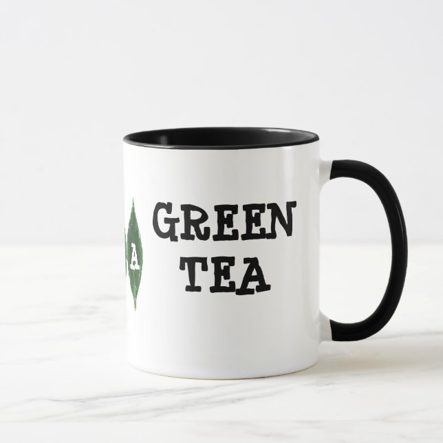 I Liebe Green Tee Tasse - Anpassbare Tasse (Rechts)