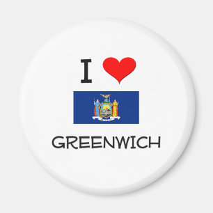 I Liebe Greenwich New York Magnet