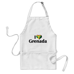 I Liebe Grenada Flag Schürze