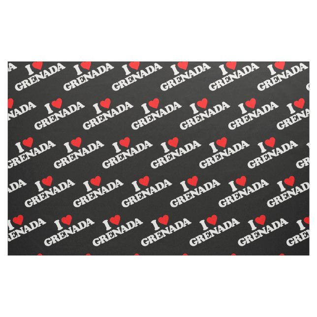 I LIEBE GRENADA STOFF (Fat Quarter (45,7 x 55,9 cm))