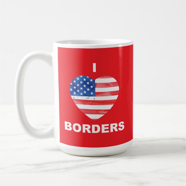 I Liebe Grenzen, USA Kaffeetasse (Links)