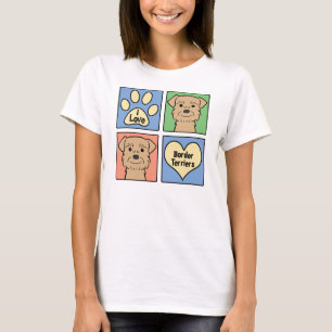 I Liebe-Grenzterrier T-Shirt