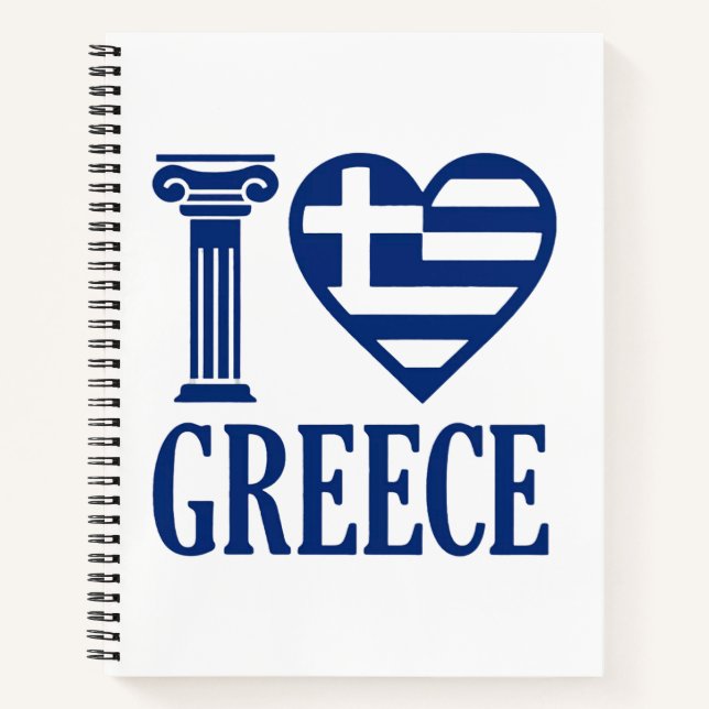 I Liebe Griechenland Notizbuch (Vorderseite)