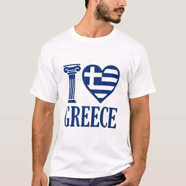 I Liebe Griechenland T-Shirt (Vorderseite)