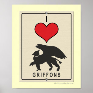 I Liebe Griffons Poster