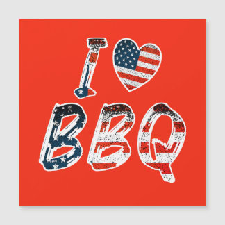 I Liebe GRILLEN, amerikanische patriotische Magnet