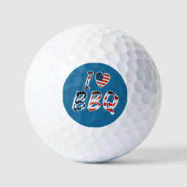 I Liebe GRILLEN, amerikanisches Patriotikum Golfball