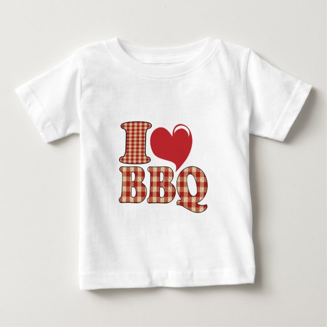 I LIEBE GRILLEN BABY T-SHIRT (Vorderseite)