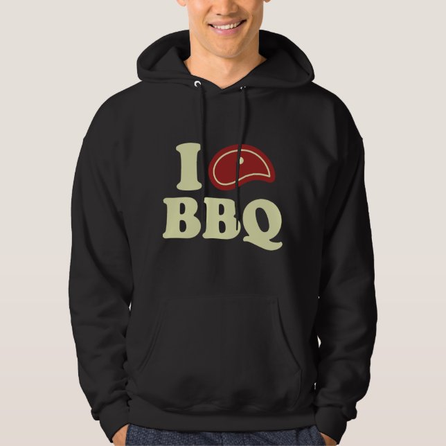 I LIEBE GRILLEN HOODIE (Vorderseite)