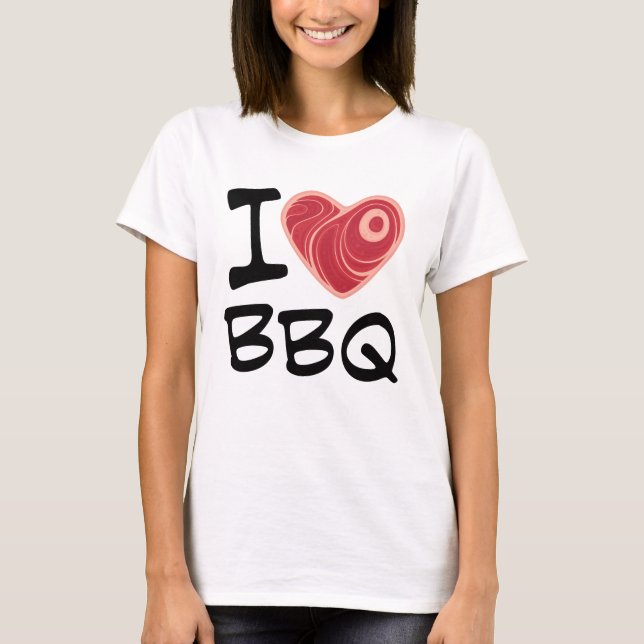 I LIEBE GRILLEN T-Shirt (Vorderseite)