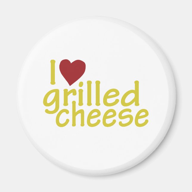 I Liebe Grillkäse Magnet (Vorne)
