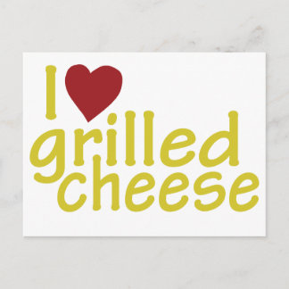 I Liebe Grillkäse Postkarte