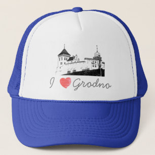 I Liebe Grodno Burg Belarus Truckerkappe