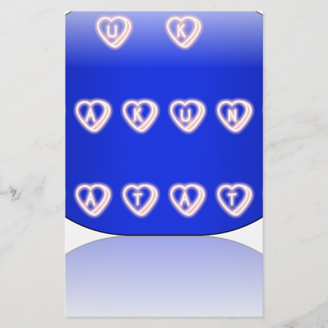 I Liebe Großbritannien Briefpapier (Vorderseite)