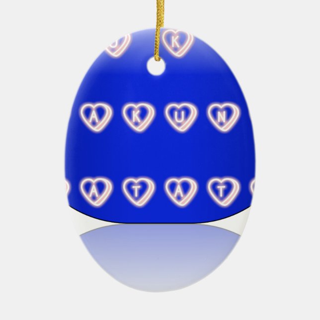 I Liebe Großbritannien Keramik Ornament (Vorne)