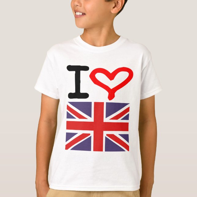 I Liebe Großbritannien T-Shirt (Vorderseite)