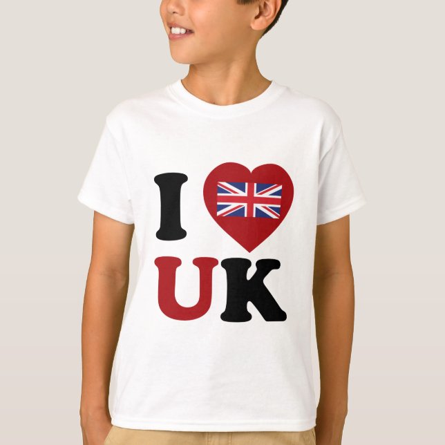 I Liebe Großbritannien T-Shirt (Vorderseite)