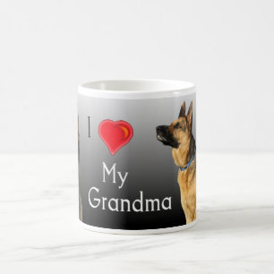 I Liebe-Großmutter-Schäferhund Kaffeetasse