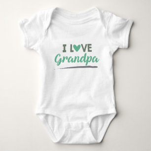 I Liebe-Großvaterbaby-Unisexbodysuit Baby Strampler