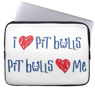 I Liebe-Gruben-Stiere - Gruben-Stier-Liebe ich Laptopschutzhülle