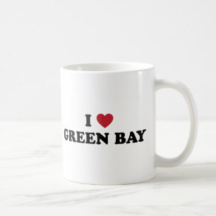 I Liebe-grüne Bucht Wisconsin Kaffeetasse