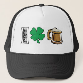 I Liebe-grünes Bier-Geschenk Truckerkappe