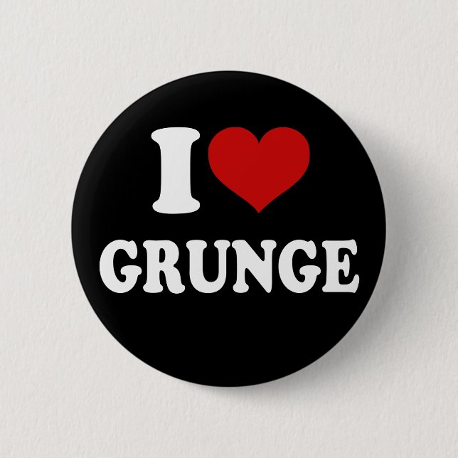 I Liebe Grunge Button (Vorderseite)